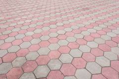 footpath hexagon concrete block
